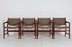 Hans J. Wegner4 Armchairs JH 507of teak