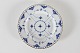 Royal CopenhagenBlue fluted Full LaceAntique flat plate with gold rim