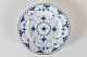 Royal CopenhagenBlue fluted Full LaceAntique flat plate with gold rim 1085